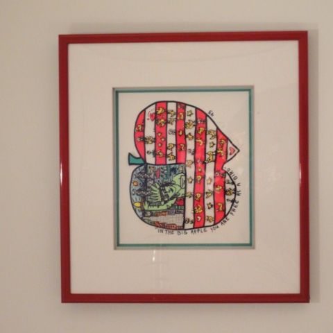 'In the big apple you are as free as a bird' by James Rizzi, purchased 01-04-98, J Gallery, The Regent Hotel, Hong Kong